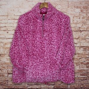 SO | Cozy Softest Sherpa Pink 1/4 Zip Jacket